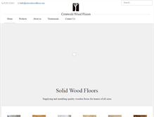 Tablet Screenshot of cotswoldwoodfloors.com